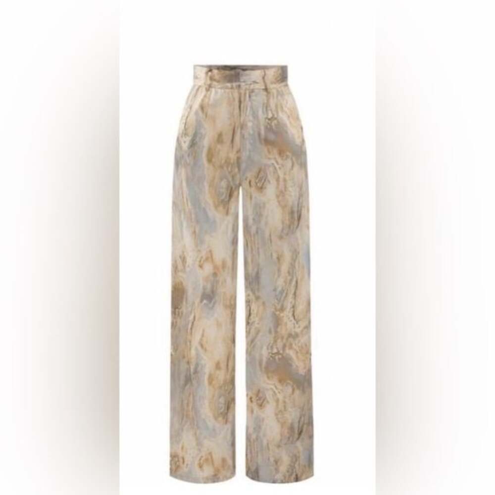 MICAS Marble Print Full-length Pants